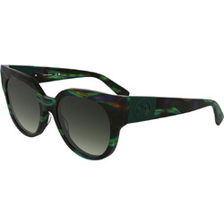 Longchamp LO779S-009 Γυναικεία Γυαλιά Ηλίου Πεταλούδα Κοκάλινα Μαύρα με Μαύρο Φακό