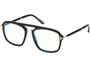 Tom Ford FT6086-BV 001 Ανδρικός Σκελετός Γυαλιών Οράσεως Κοκάλινος Μαύρος
