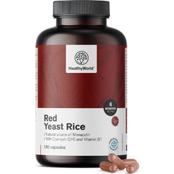 HealthyWorld Red Yeast Rice 250mg 180 Κάψουλες