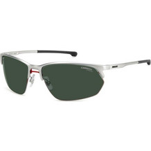 Carrera CA064/S 62L/QT Ανδρικά Γυαλιά Ηλίου Μάσκα Μεταλλικά Ασημί με Μαύρο Φακό