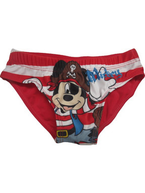 Disney Mickey Mouse Βρεφικό Μαγιό Σλιπ για Αγόρι Κόκκινο MOUSE0604