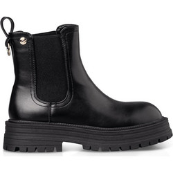 Envie Shoes Γυναικεία Μποτάκια Chelsea Δερμάτινα Μαύρα με Χοντρό Χαμηλό Τακούνι E23-22025-34