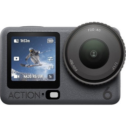 DJI Osmo Action 6 Standard Combo Action Camera 360° Υποβρύχια με Wifi Μαύρη