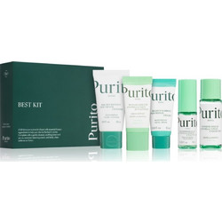 Purito Wonder Releaf Centella Toner 30ml + Serum 15ml + Mighty Bamboo Panthenol Cream 15ml + Daily Sun Lotion SPF50+ 15ml + Mighty Bamboo Panthenol Cleanser 30ml