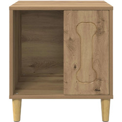 vidaXL Σπιτάκι Σκύλου Ξύλινο Εκρού 44x42x49cm