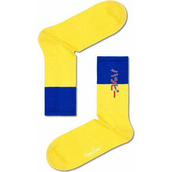 Happy Socks Neo Ανδρικές Κάλτσες Ψηλές με Σχέδια Κίτρινες ATHNE14-2000