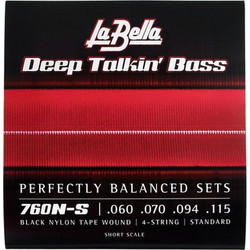 La Bella 760N-S Σετ 4 Χορδές Ηλεκτρικού Μπάσου Nylon 60-115" Normal Tension 3/4