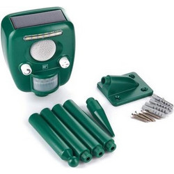 Swissinno Απωθητικό Μπαταρίας για Αρουραίους Γάτες Ποντίκια & Σκύλους με Υπερήχους & Φως Εξωτερικού Χώρου