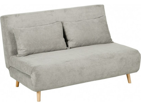 HOMCOM Τριθέσιος Καναπές Κρεβάτι Γκρι 141x90x81cm 839-902V00GY