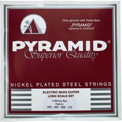 Pyramid 267986 Σετ 4 Χορδές Ηλεκτρικού Μπάσου Nickel Plated Steel 45-105" Hard Tension