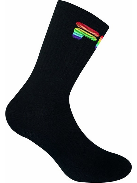 Fila Ανδρικές Κάλτσες Ψηλές με Σχέδια Μαύρες 2Pack F1612-200