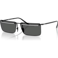 Prada PRC53S YC460T Ανδρικά Γυαλιά Ηλίου Τετράγωνα Μεταλλικά Μαύρα με Μαύρο Φακό
