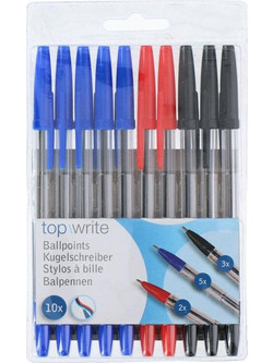 Topwrite Σετ Στυλό Διαρκείας Πολύχρωμο 10τμχ 98641