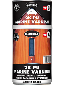 Mercola 2K PU Marine Varnish Διαλύτου Gloss 1lt