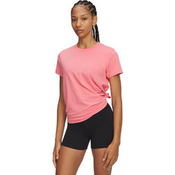 Under Armour Rival Core SS Γυναικείο Αθλητικό T-Shirt Κοραλί 1383648-601