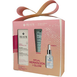 Rilastil Aqua Intense 72h Hydration & Glow Facial Cream Gel 40ml + Facial Cleanser 15ml + Facial Serum Gel 15ml