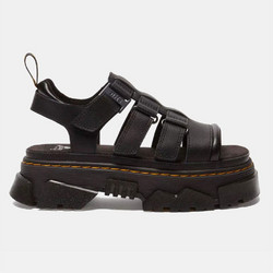 Dr. Martens Strap Δερμάτινα Γυναικεία Σανδάλια Μαύρα DM40891-001