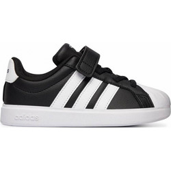 Adidas Streettalk Παιδικά Sneakers Μαύρα Λευκά JQ8593