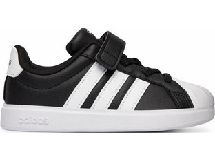 Adidas Streettalk Παιδικά Sneakers Μαύρα Λευκά JQ8593
