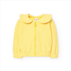 Boboli Παιδική Ζακέτα Fleece με Φερμουάρ Κίτρινη 211172-1212
