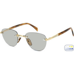 David Beckham DB1224/S T5U/8J Ανδρικά Γυαλιά Ηλίου Aviator Κοκάλινα Χρυσό Ταρταρούγα με Γκρι Φακό