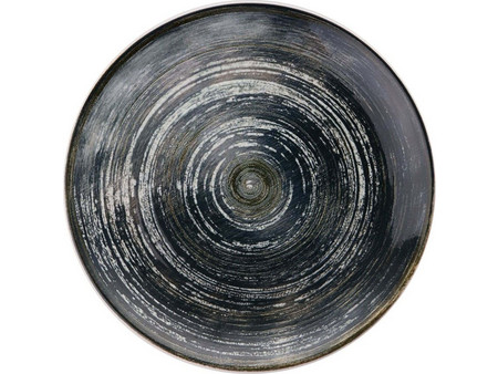 Hermia Spiral Dark Πιάτα Ρηχά Πορσελάνης 25.5cm 6τμχ 471PST1168