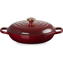 Le Creuset Cast Shallow Κατσαρόλα Ανοξείδωτη Κεραμική 30cm