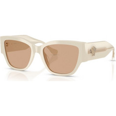 Versace VE4509U 5541/8 Γυναικεία Γυαλιά Ηλίου Πεταλούδα Κοκάλινα Λευκά με Καφέ Φακό