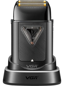 VGR V-334 Black Ξυριστική Μηχανή Προσώπου Επαναφορτιζόμενη