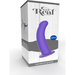 ToyJoy Get Real Lace Small Harness Strap On με Dildo 12.5cm Μωβ