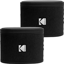 Kodak Soundbrix Bass Αδιάβροχο Ηχείο Bluetooth 5W Μαύρο Pair