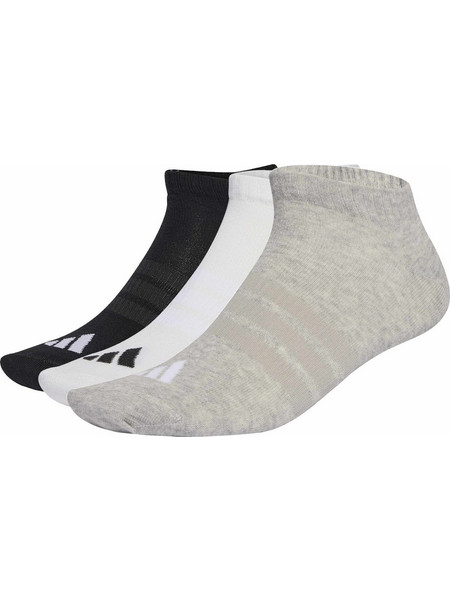 Adidas Ανδρικές Κάλτσες Κοντές Μαύρες Λευκές Γκρι 3Pack KC9629