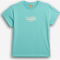 Funky Παιδικό T-Shirt Κοντομάνικο Τιρκουάζ 126-105102-1