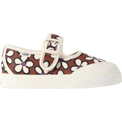 Vans Mary Jane Παιδικές Μπαλαρίνες Πάνινες με Ρυθμιζόμενο Λουράκι Καφέ Μπεζ VN000CRYRUS1