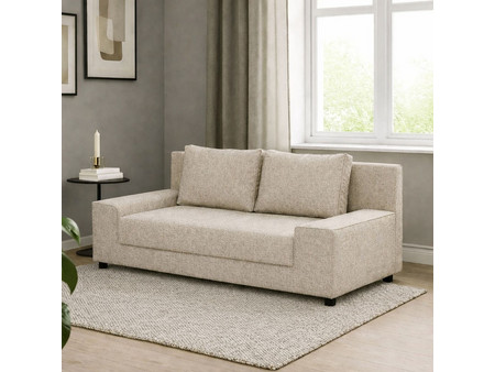 Alphab2b Τριθέσιος Καναπές Κρεβάτι Μπεζ 200x81x71cm GR-FAV-MA08
