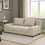 Alphab2b Τριθέσιος Καναπές Κρεβάτι Μπεζ 200x81x71cm GR-FAV-MA08