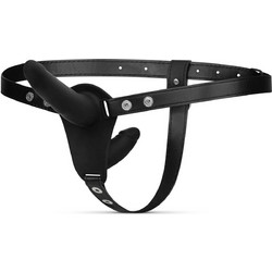 EasyToys Double Sided Harness Strap On με Διπλό Dildo Μαύρο