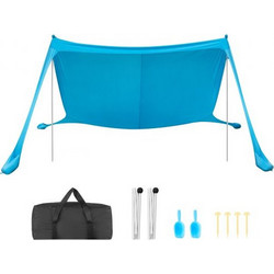 Vevor Σκίαστρο Παραλίας 8 Ατόμων Γαλάζιο 340x340x200cm ZPSTPZPSTPSJP8X5V001V0