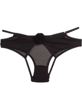 Cottonhill Γυναικείο Sexy Slip Μαύρο CH0183