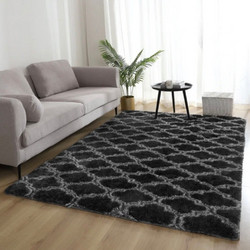 Homeone Shaggy Χαλί Ορθογώνιο Shaggy 120x190cm SF-BL-120 Μαύρο