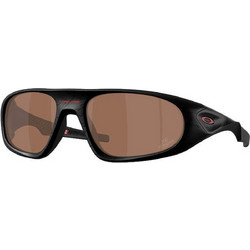 Oakley OO9528 08 Ανδρικά Γυαλιά Ηλίου Μάσκα Κοκάλινα Μαύρα με Καφέ Φακό
