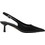 Steve Madden Korra Γόβες Slingback Δερμάτινες με Λεπτό Χαμηλό Τακούνι Μαύρες 11003902