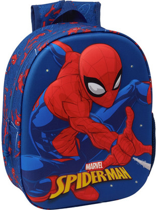 Safta Spider-Man Σχολική Τσάντα Πλάτης Νηπιαγωγείου Μπλε 622673892