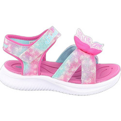 Skechers Παιδικά Πέδιλα για Κορίτσι με Φωτάκια Ροζ Λευκά 303109L-PKMT