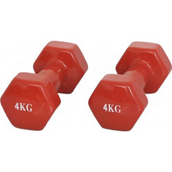 Mds OR091-4 Σετ Βαράκια Εξάγωνα Βινυλίου 2x4kg