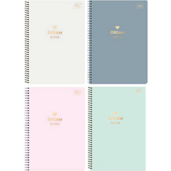 interDRUK Dream Book Σπιράλ Τετράδιο Ριγέ B5 90 Φύλλων 3 Θεμάτων Διάφορα Σχέδια 111172583