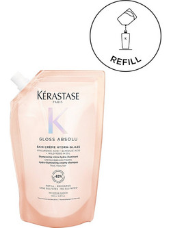 Kerastase Gloss Absolu Bain Creme Hydra-Glaze Refill Σαμπουάν για Φριζάρισμα 500ml