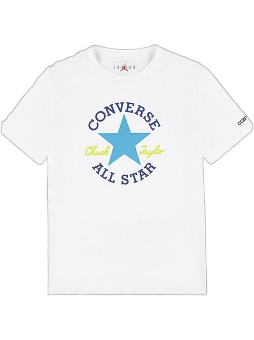 Converse Παιδικό T-Shirt Κοντομάνικο Λευκό 9CD483-W9A