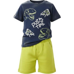 NEK Παιδικό Σετ για Αγόρι Καλοκαιρινό Navy Μπλε Lime 41126