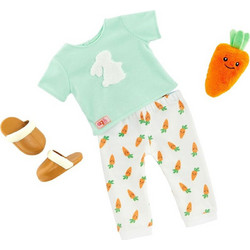 Our Generation Πιτζάμες Bunny with Carrot για Κούκλα